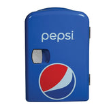 Pepsi 6-Can Portable Mini Fridge, MIS133PEP, Blue