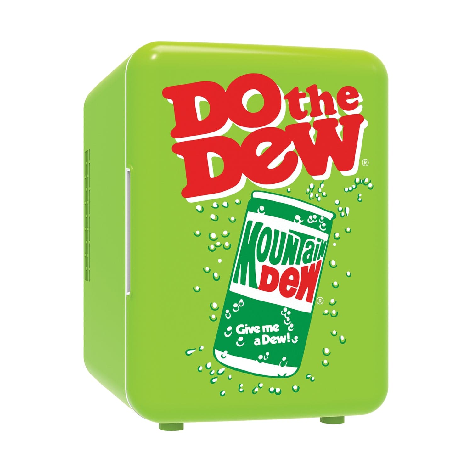 Mountain Dew 6-Can Portable Mini Fridge, MIS151MD, Red and Green