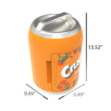 Orange Crush 6-Can Portable Mini Fridge, Orange