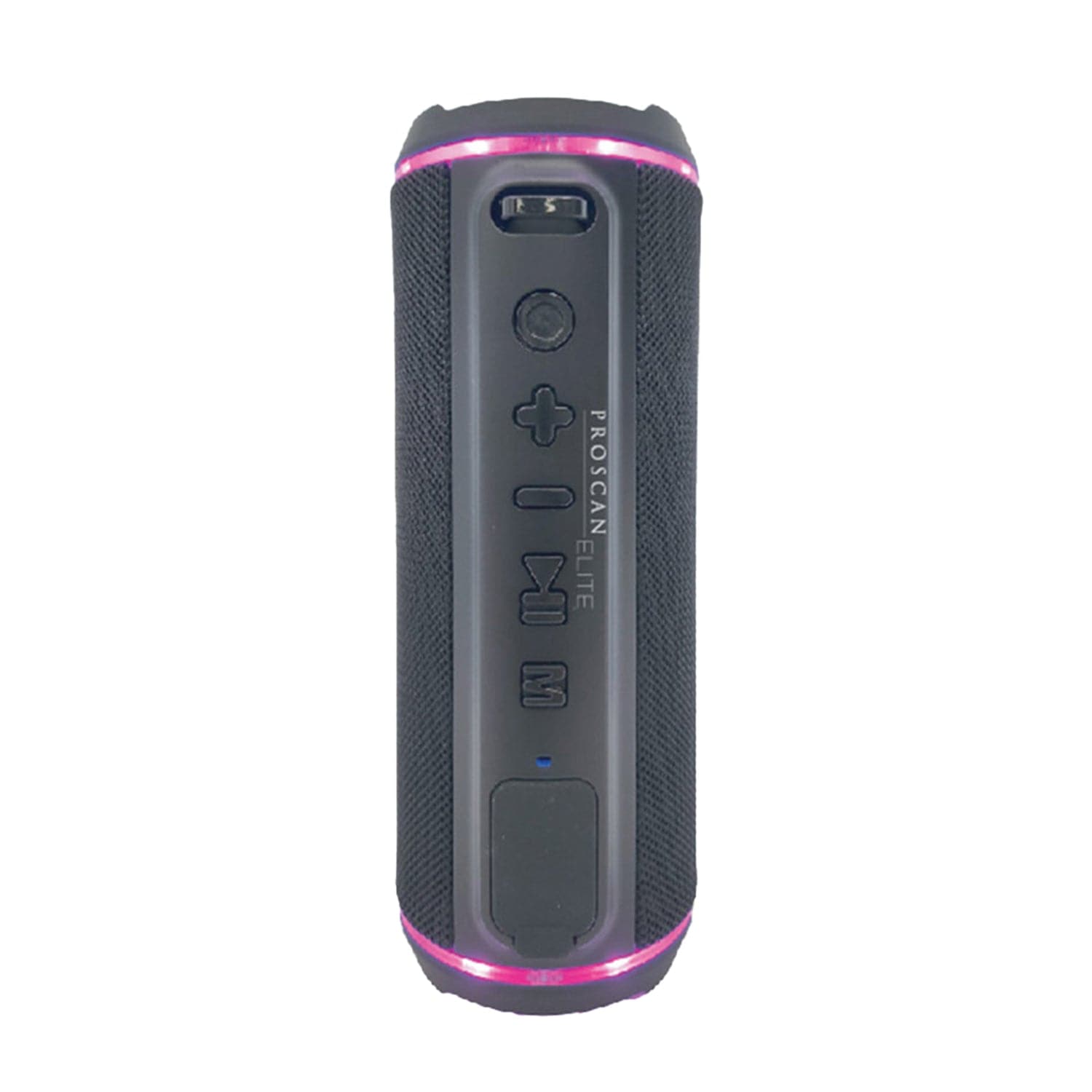Proscan Elite Portable Light-up Waterproof Bluetooth Speaker with 360° Sound and FM Radio, Black, PESP1708