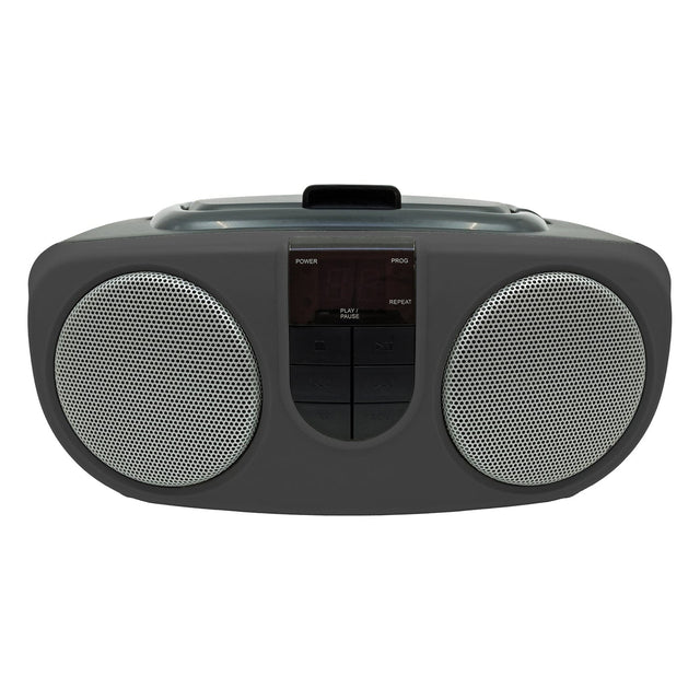 Proscan Portable CD/AM/FM Radio Boom Box, PRCD243M, Black