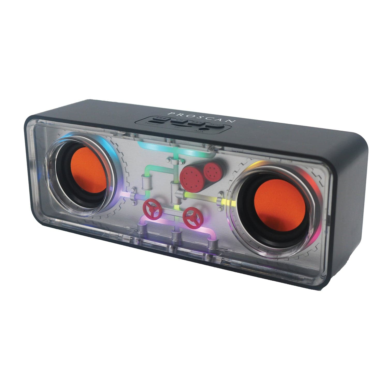 Proscan Transparent Light-up Portable Bluetooth Speaker, PSP1067