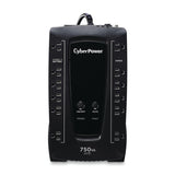 CyberPower 12-AC Outlet and Data Line 750-VA/450-Watt PC/Network/Entertainment Line-Interactive UPS with 1030-Joules Surge Protection, AVR, 5-Ft. Cord