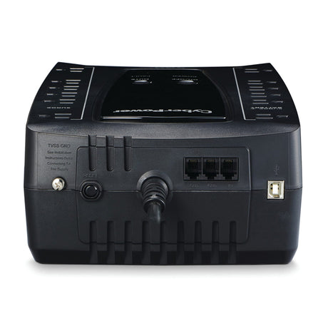 CyberPower 12-AC Outlet and Data Line 750-VA/450-Watt PC/Network/Entertainment Line-Interactive UPS with 1030-Joules Surge Protection, AVR, 5-Ft. Cord