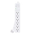CyberPower 6-AC Outlet 600-Joules Essential Series Surge Protector Power Strip, 4-Ft. Cord with Angled Plug, B604