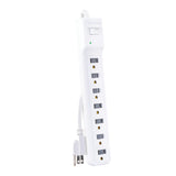 CyberPower 7-AC Outlet 1200-Joules Essential Series Surge Protector Power Strip with Sliding Covers, 4-Ft. Cord with Straight Plug, B704
