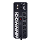 CyberPower 12-AC Outlet, 2-USB, and LAN/Coax 900-Watt/1500-VA Intelligent LCD UPS Tower with 1500-Joules Surge Protection and AVR, 6-Ft. Cord