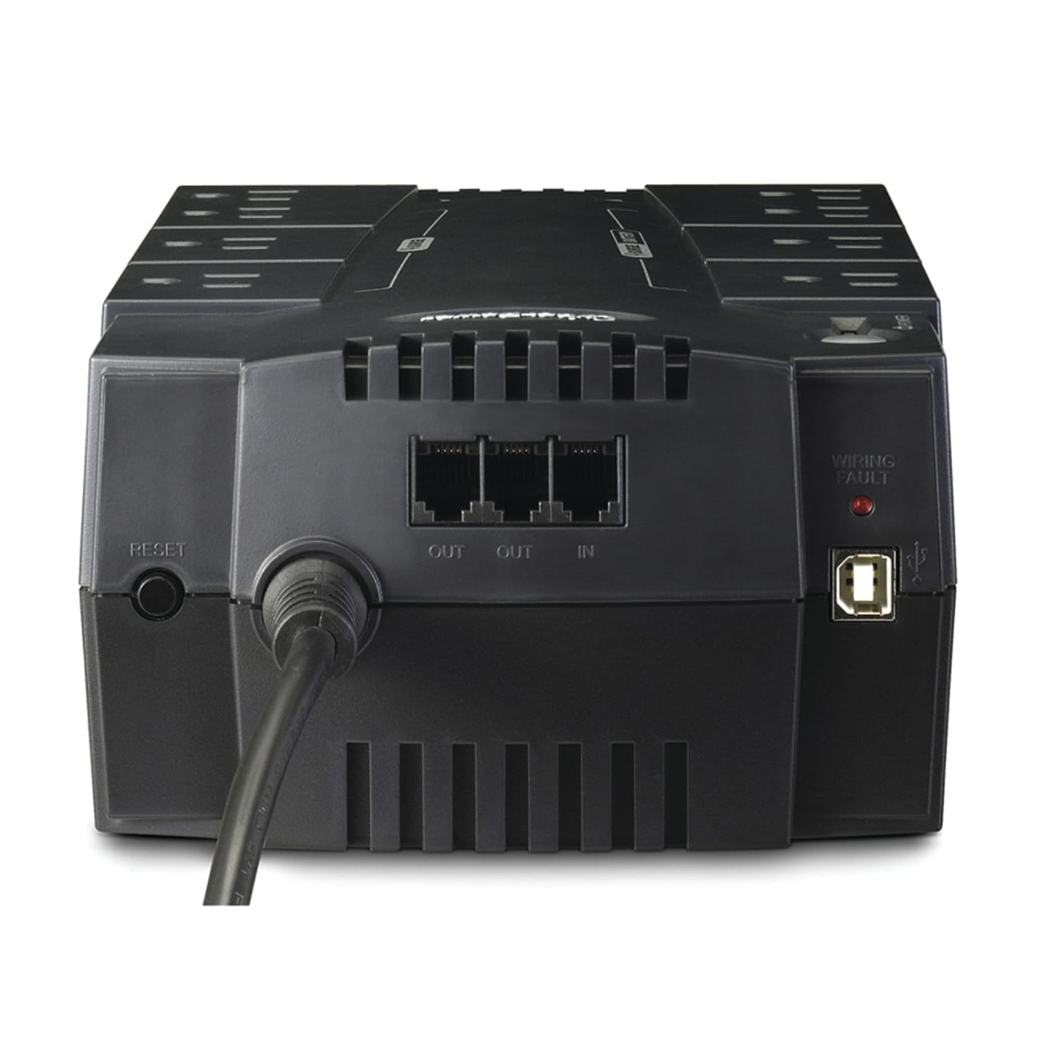 CyberPower 8-AC Outlet and Data Line 550-VA/330-Watt PC/Network/Entertainment Compact UPS Battery Backup with 890-Joules Surge Protection, 5-Ft. Cord