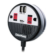 CyberPower 2-AC Outlet and 2-USB Port 100-Continuous-Watt Car Power Inverter with 12-Volt Adapter Cord and Seat Pocket Hook, CPS160PPB2U