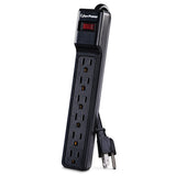 CyberPower 6-AC Outlet 900-Joules Essential Series Surge Protector Power Strip, 4-Ft. Cord with Straight Plug, CSB604