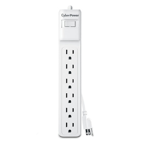 CyberPower 6-AC Outlet 500-Joules Essential Series Surge Protector Power Strip, 2-Ft. Cord with Straight Plug, MP1073SS, 2 Pack