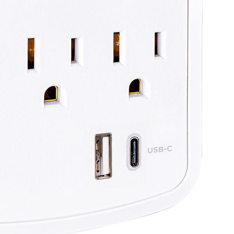 CyberPower 6-AC Outlet and 2-USB Port 1800-Joules Home Office Series Surge Protector Wall Tap, P6WUC15