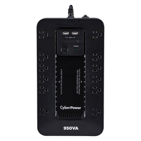 CyberPower 12-AC Outlet and USB Charging 950-VA/510-Watt PC/Network/Entertainment UPS Battery Backup with 890-Joules Surge Protection, 5-Ft. Cord