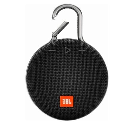 JBL Clip 3 Portable Waterproof Bluetooth Speaker, Black - Certified Refurbished