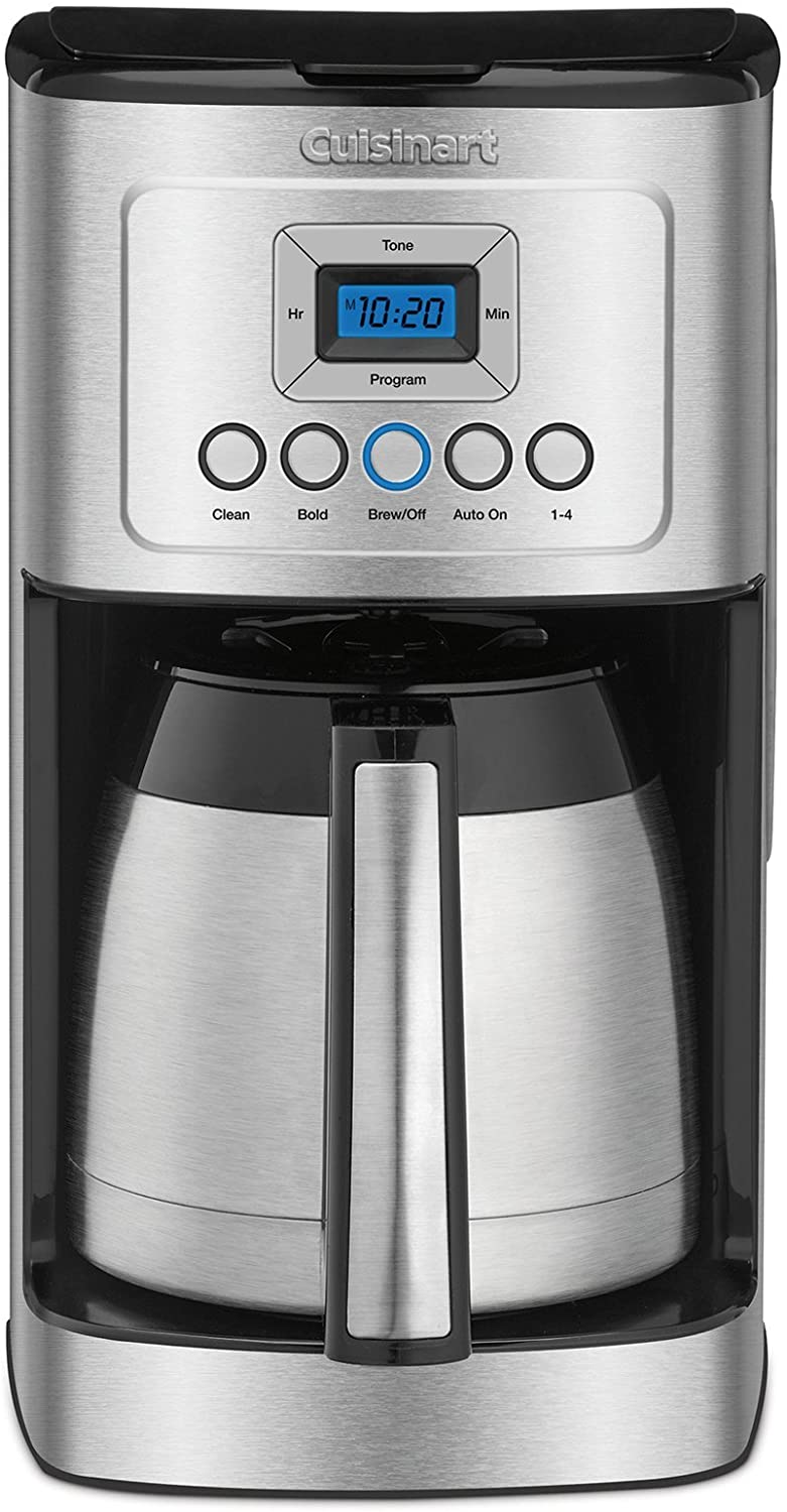 Cuisinart 12-Cup Programmable Thermal Perfect Temp Coffeemaker, Brew Pause, Silver - Certified Refurbished