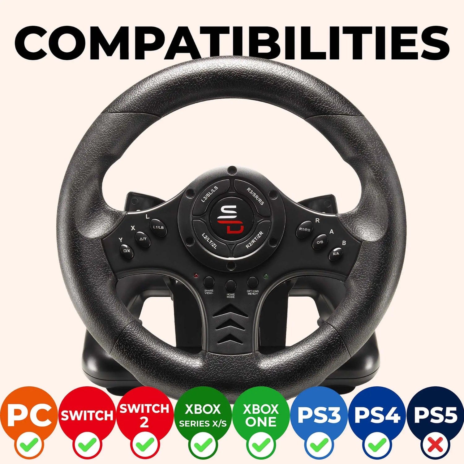 Superdrive SV 450 Universal Racing Wheel