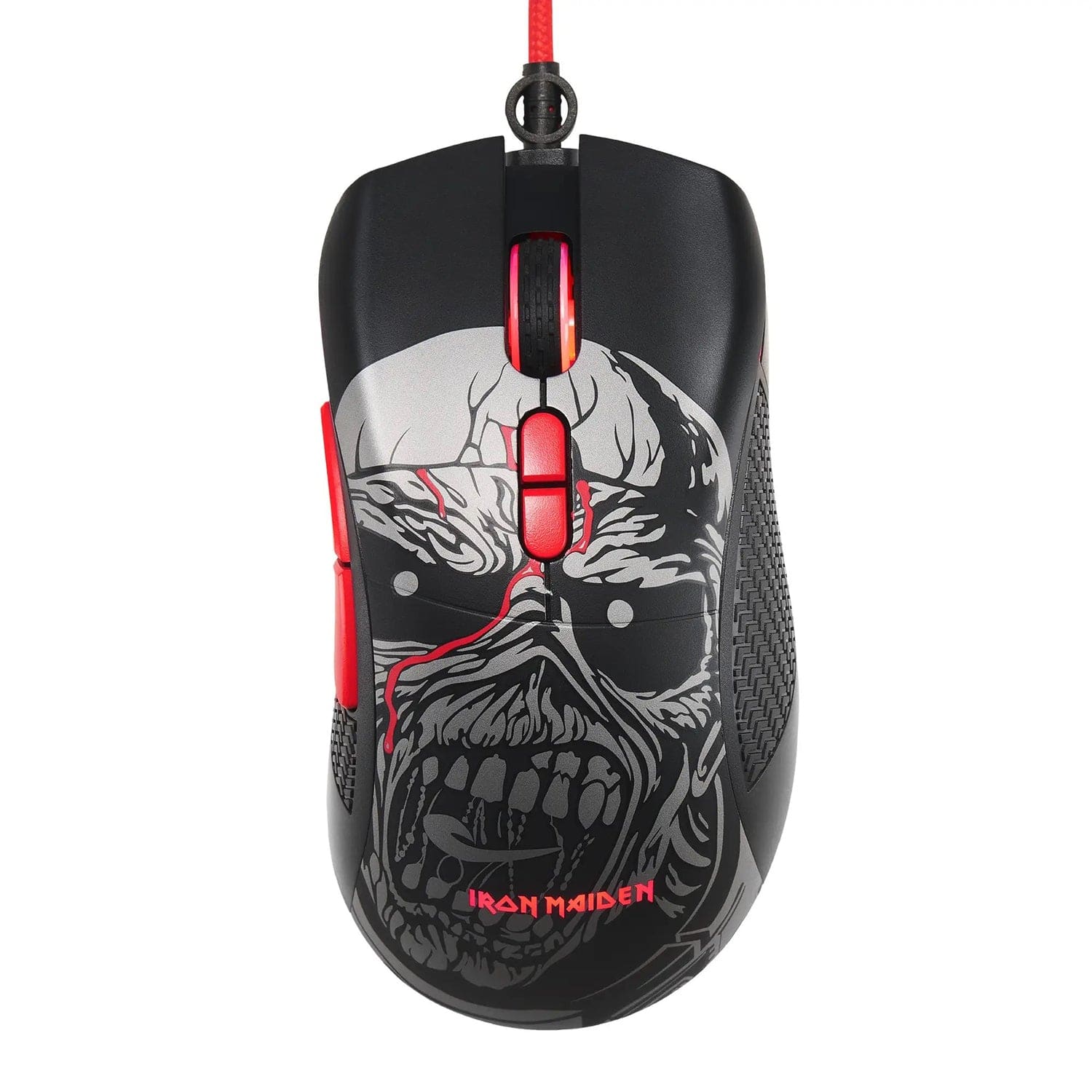 Subsonic Wired Ergonomic Optical Gaming Mouse with Scroll Wheel, 7 Programmable Buttons, 7200 DPI, for PC, IRON MAIDEN