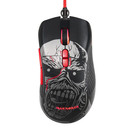Subsonic Wired Ergonomic Optical Gaming Mouse with Scroll Wheel, 7 Programmable Buttons, 7200 DPI, for PC, IRON MAIDEN
