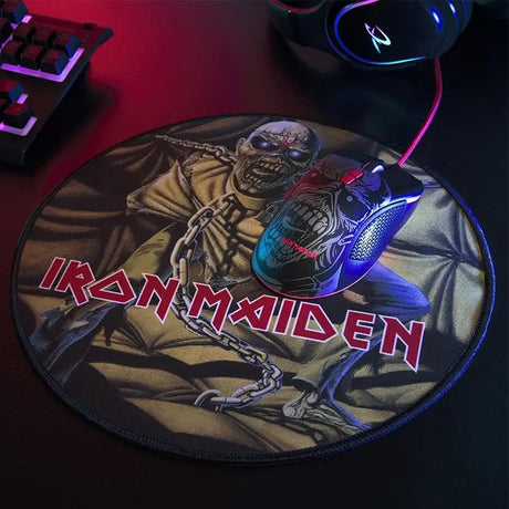 Subsonic Wired Ergonomic Optical Gaming Mouse with Scroll Wheel, 7 Programmable Buttons, 7200 DPI, for PC, IRON MAIDEN