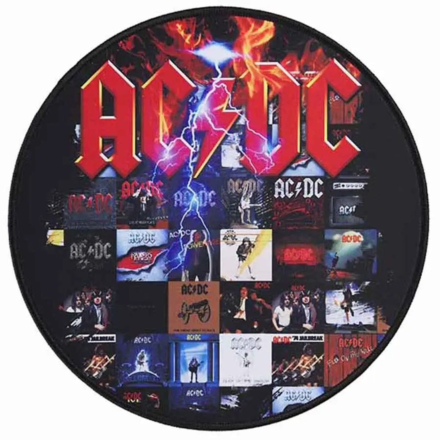 Subsonic 11.8-In. Round Gaming Mouse Pad, AC/DC