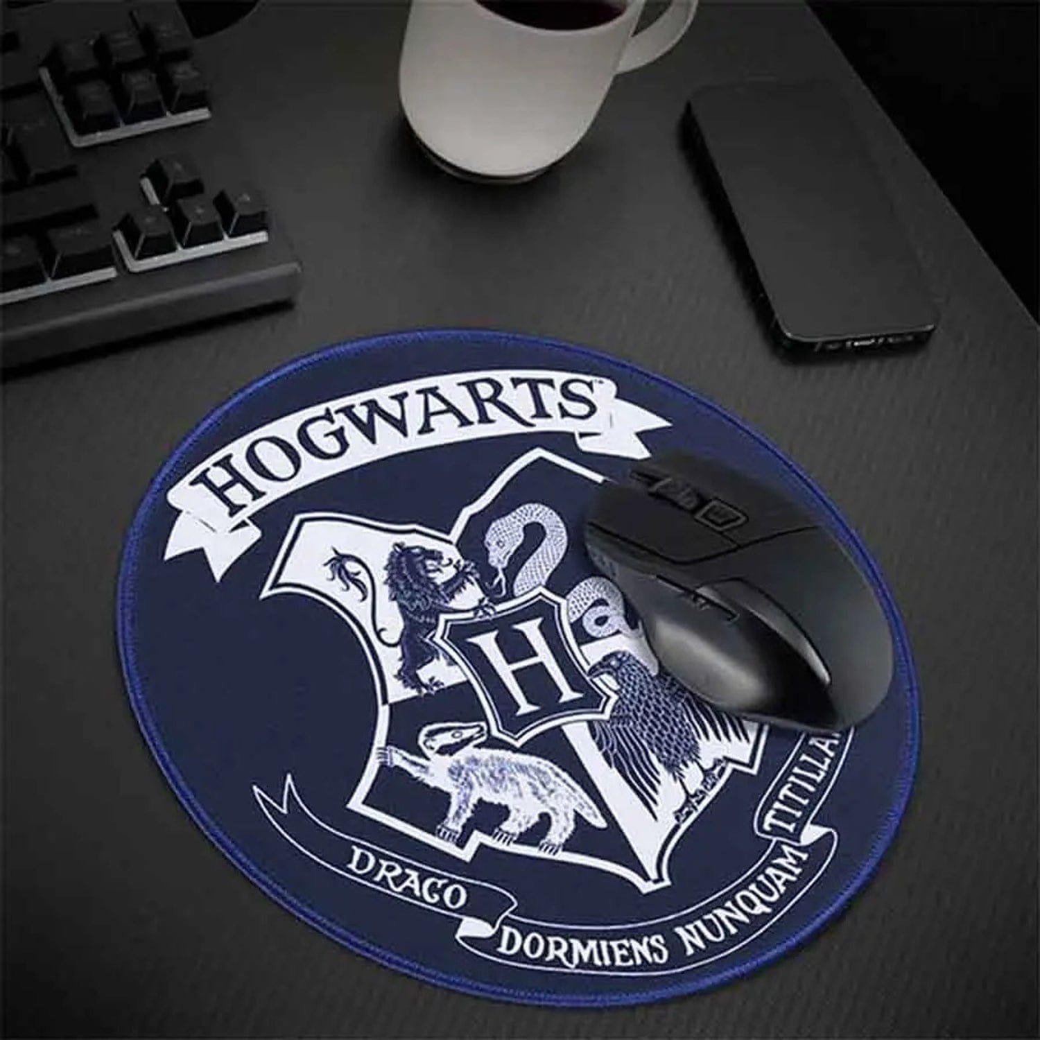 Subsonic 11.8-In. Round Gaming Mouse Pad, Harry Potter - Hogwarts