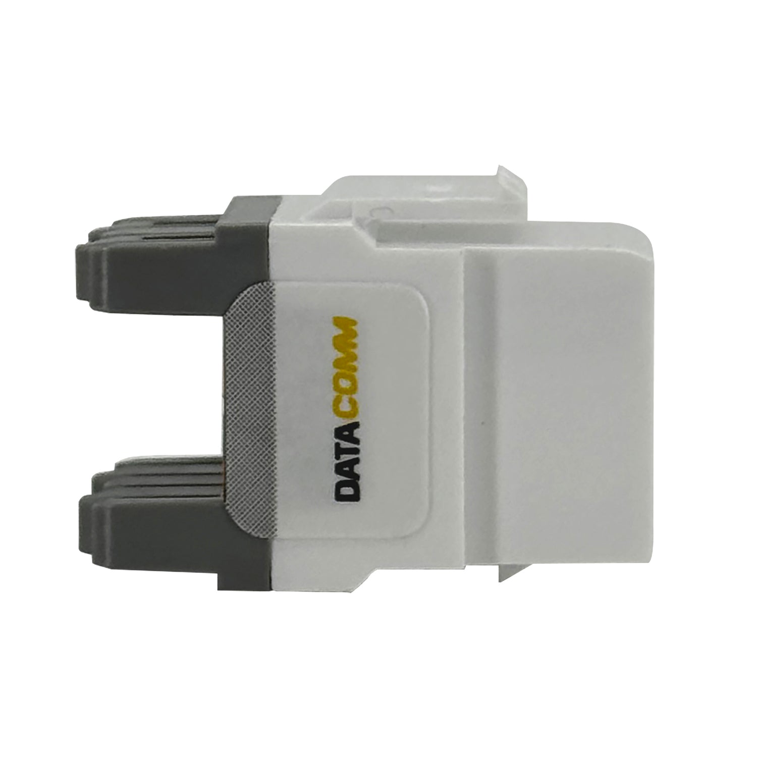 DataComm Electronics CAT-6 Data Jack, 180° Configuration, Ultra White, 10 Pack