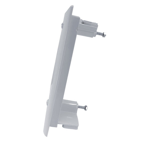 DataComm Electronics 1-Gang Split Cable Plate with Flexible Opening, Ultra White, 1 Pack