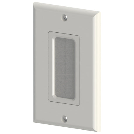 DataComm Electronics 1-Gang Brush Wall Plate, 1 Pack; Ultra White