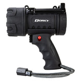 Dorcy Pro Rechargeable Spotlight, 500 Lumens, LED, IP65 Water-Resistant, Fold-out Stand, up to 1260-Ft. Beam Distance, up to 6.75 Hours Run Time