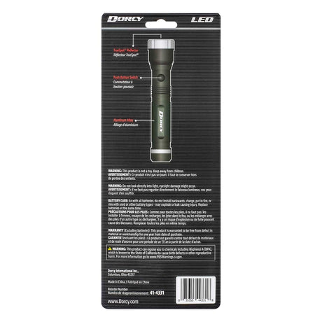 Dorcy Ultra HD Series LED 800-Lumen Aluminum Flashlight with 3 Modes, TrueSpot Reflector, Weather-Resistant, Battery Powered, up to 672-Ft. Beam