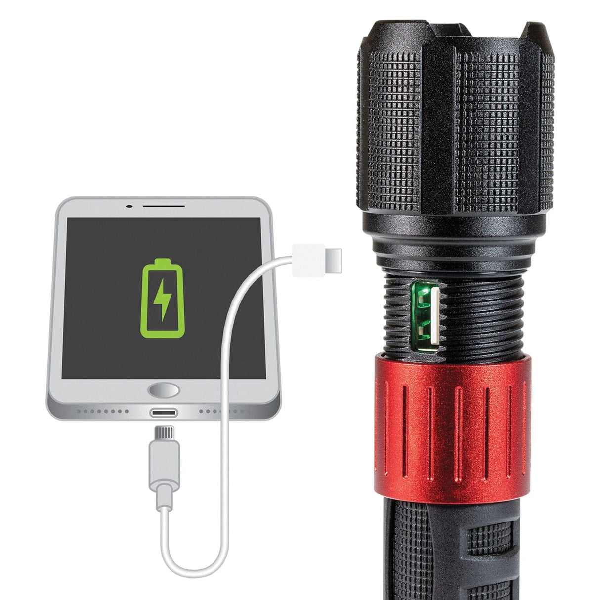 Dorcy 1,000-Lumen USB Rechargeable Flashlight with Power Bank
