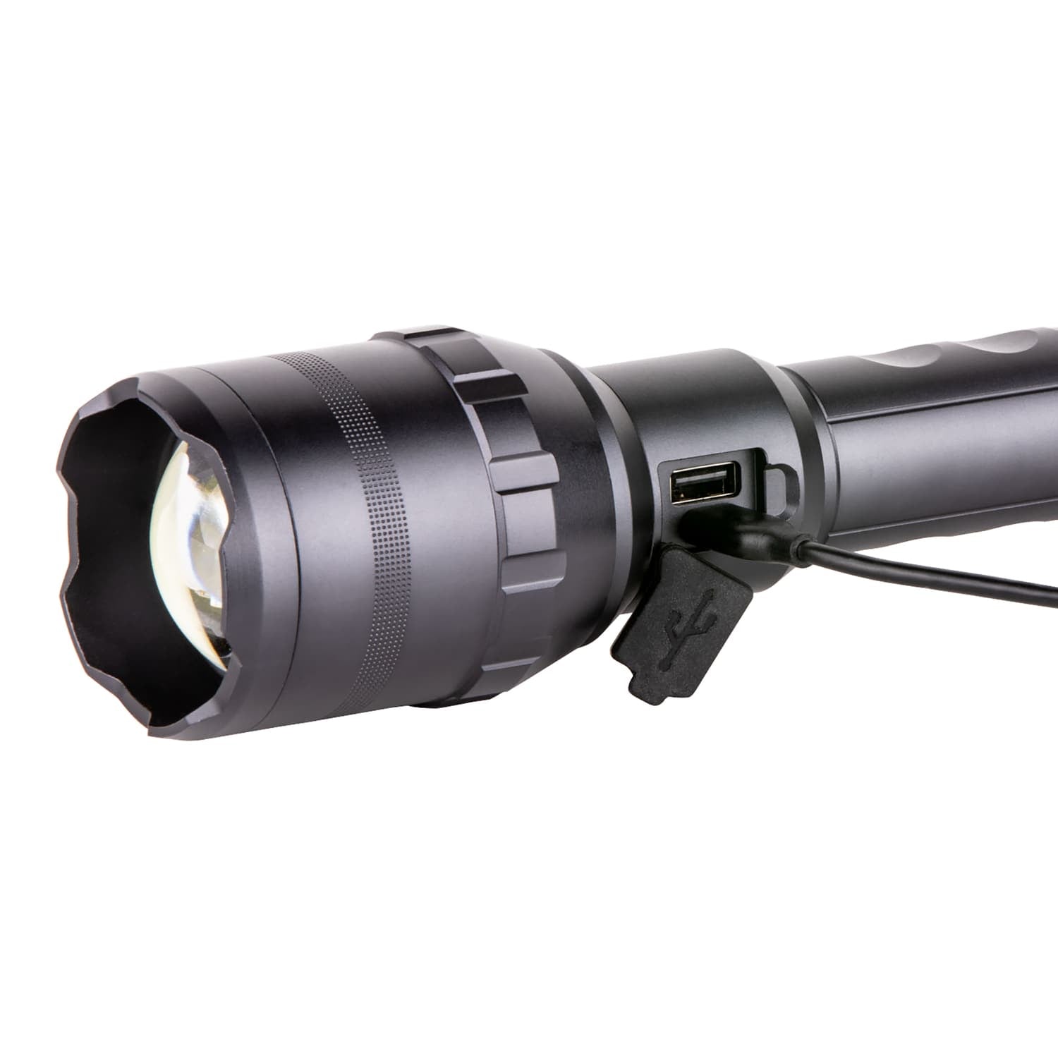 Dorcy Ultra HD Series USB-Rechargeable LED 9000-Lumen Aluminum Flashlight with Power Bank, 4 Modes, up to 820-Ft. Beam, up to 24 Hours Run Time