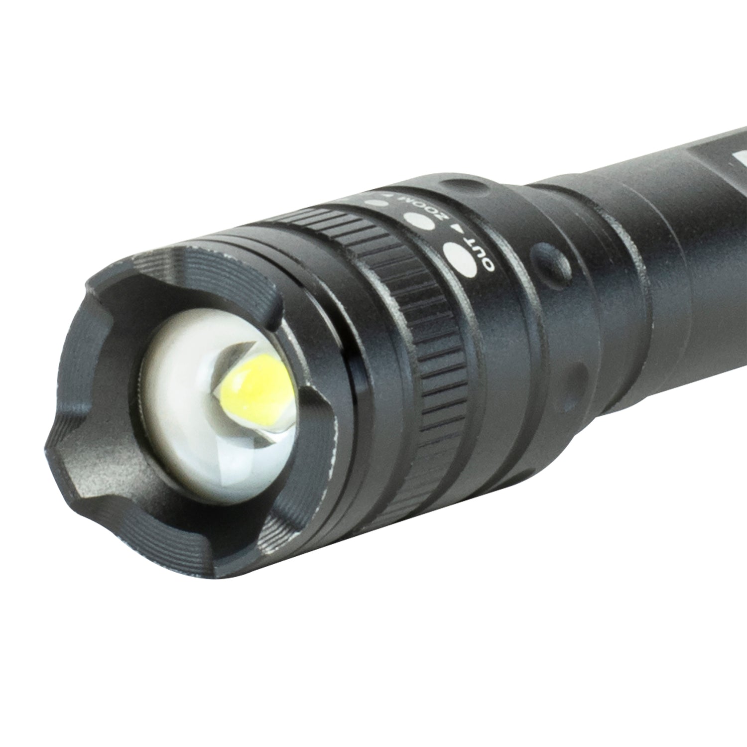 DieHard LED 180-Lumen Aluminum Flashlight with 3 Modes, Twist Focus, Impact/Water-Resistant, Battery Powered, Pocket Clip, up to 229-Ft. Beam