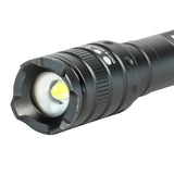 DieHard LED 180-Lumen Aluminum Flashlight with 3 Modes, Twist Focus, Impact/Water-Resistant, Battery Powered, Pocket Clip, up to 229-Ft. Beam