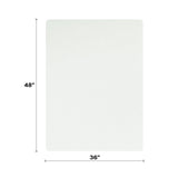 Deflecto OceanMat Office Chair Mat for Hard Floors, 36 In. x 48 In.