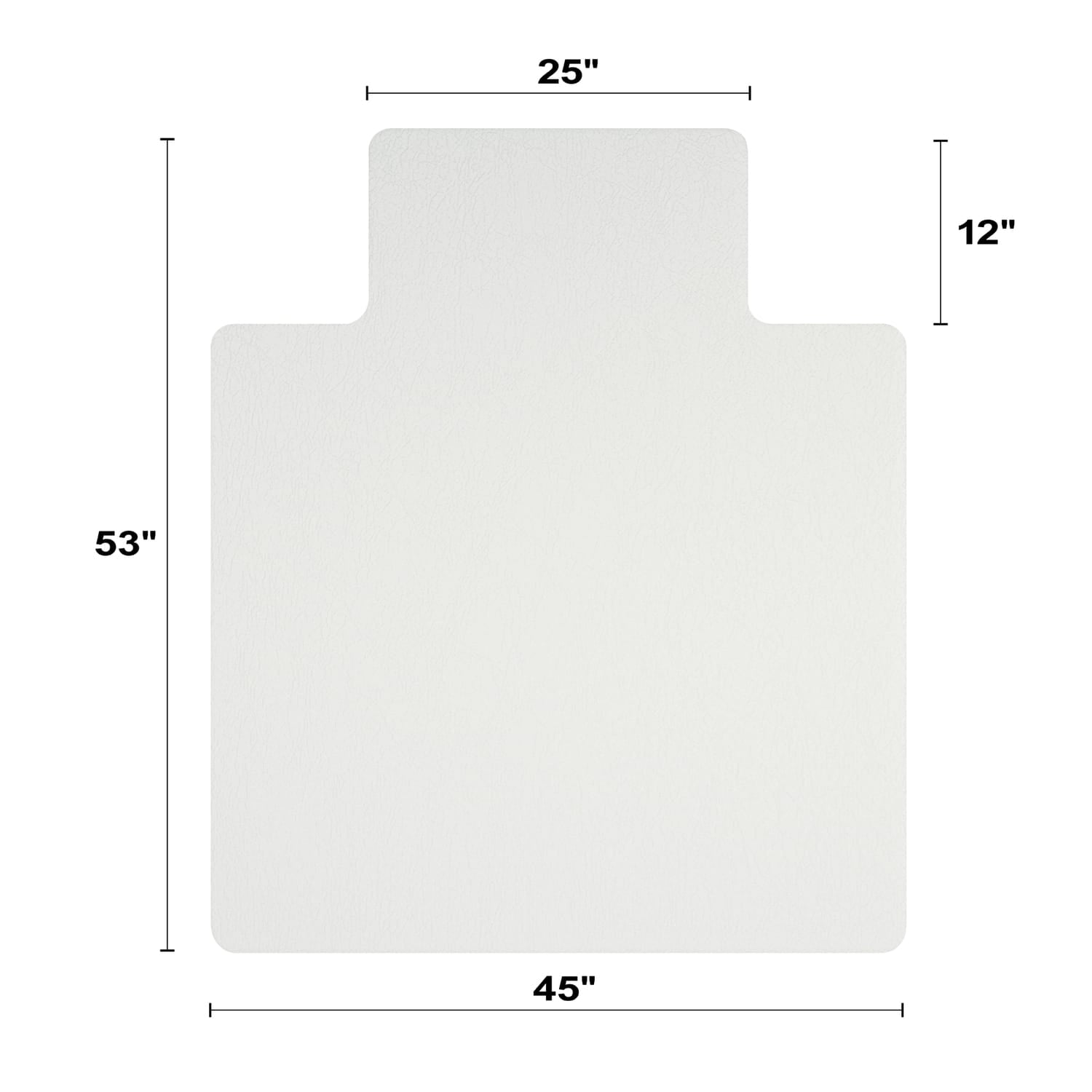 Deflecto OceanMat Office Chair Mat for Hard Floors, Lipped, 45 In. x 53 In.