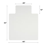 Deflecto OceanMat Office Chair Mat for Hard Floors, Lipped, 45 In. x 53 In.