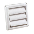Deflecto Supurr-Vent Louvered Dryer Vent Hood, White