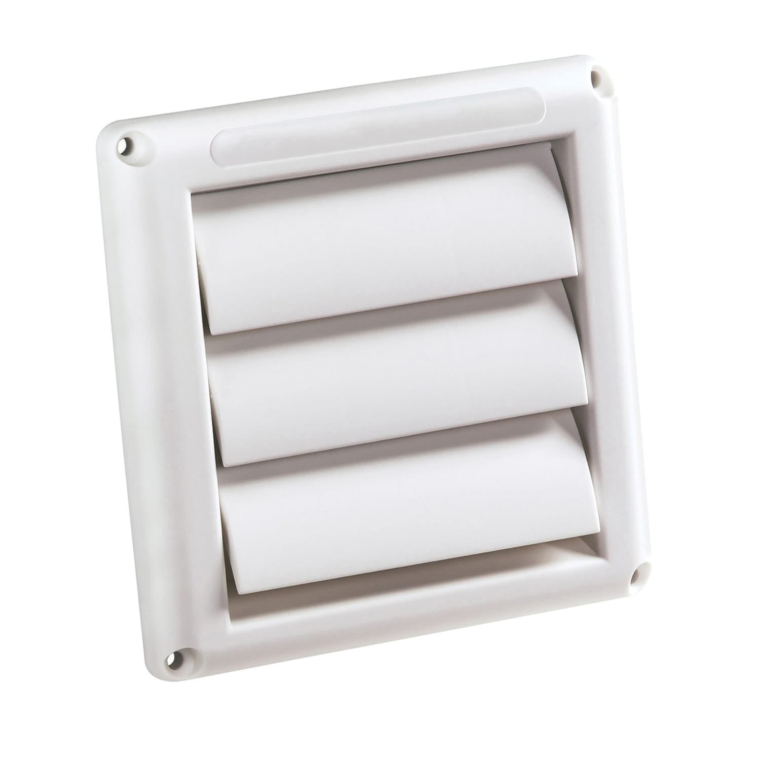 Deflecto Supurr-Vent Louvered Dryer Vent Hood, White