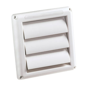 Deflecto Supurr-Vent Louvered Dryer Vent Hood, White