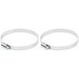 Deflecto 4" Worm Drive Clamps, 2 pk