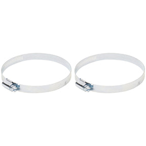 Deflecto 4" Worm Drive Clamps, 2 pk