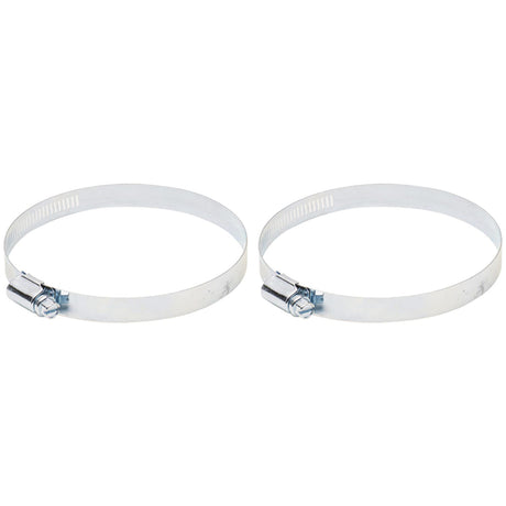 Deflecto 4" Worm Drive Clamps, 2 pk
