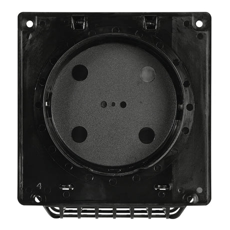 Deflecto 4-In. Wide-Mouth Dryer Vent Hood Kit with Damper, Detachable Bird Guard, Collar, and Aluminum Pipe, RVHABLK4