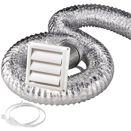 Deflecto Supurr-Flex Dryer Vent Kit, 8ft