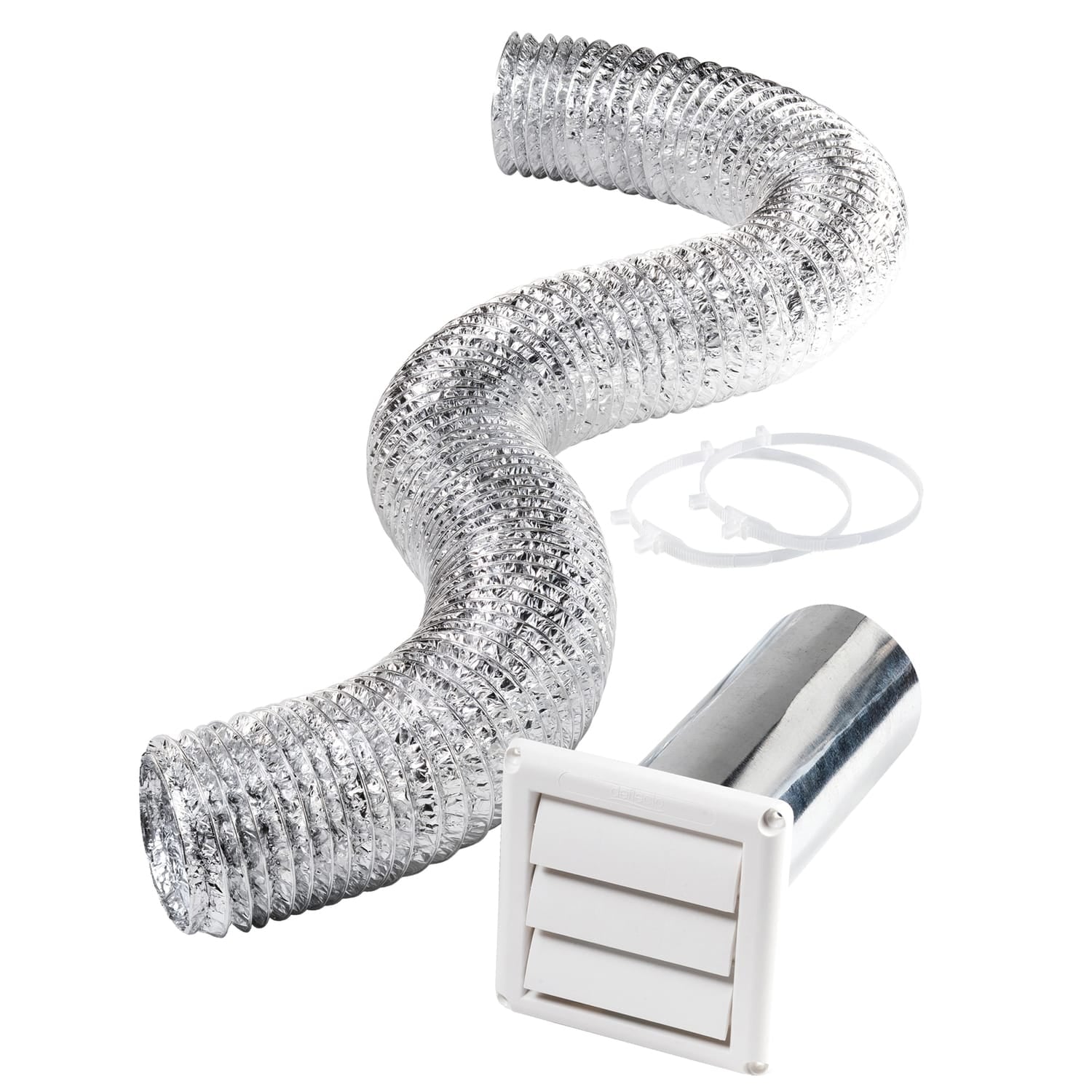 Deflecto Supurr-Flex Dryer Vent Kit, 8ft