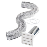 Deflecto Supurr-Flex Dryer Vent Kit, 8ft