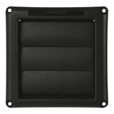 Deflecto Supurr-Vent Louvered 4-In. Dryer Vent Hood Kit with Collar and Aluminum Pipe, SVHABLK4