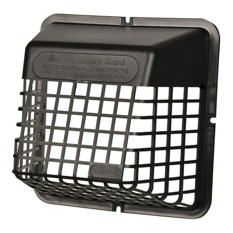 Deflecto Universal Bird Guard for 4-In. Clothes Dryer Vent or 3-In. Bathroom Exhaust Vent, Black