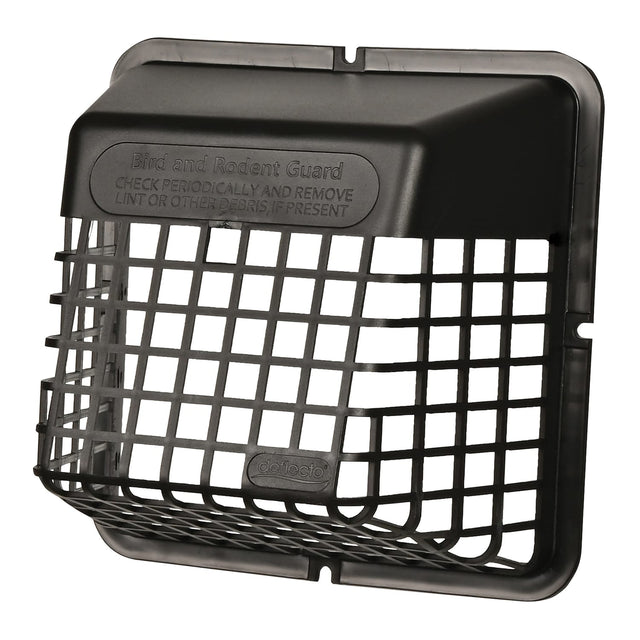 Deflecto Universal Bird Guard for 4-In. Clothes Dryer Vent or 3-In. Bathroom Exhaust Vent, Black